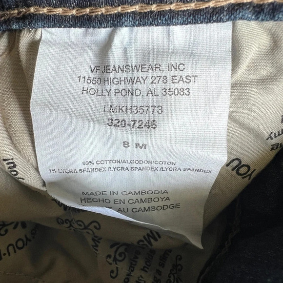 Lee Cropped Jeans Size 8 Authentic Y2K New With Tags Denim - Picture 5 of 5